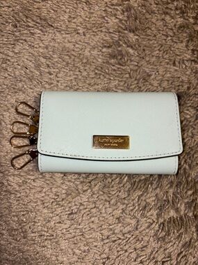 NWOT Kate Spade Light Blue Key Wallet